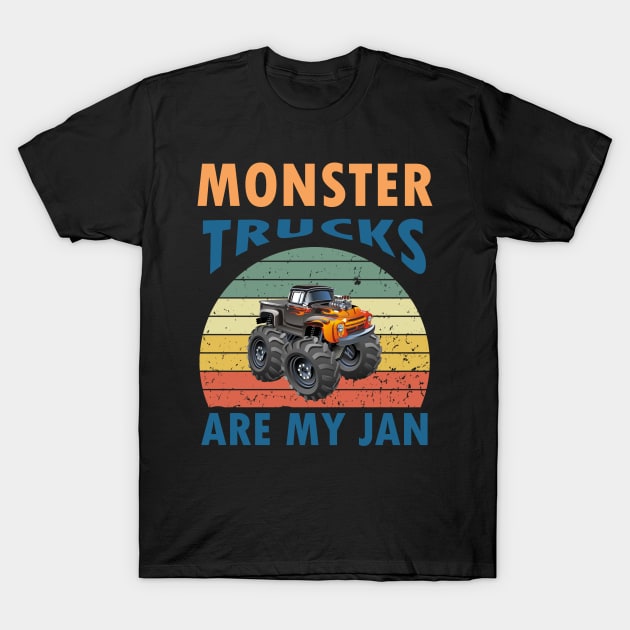 Monster Trucks Are My Jam - Cool Monster Truck T-Shirt by Master_of_shirts